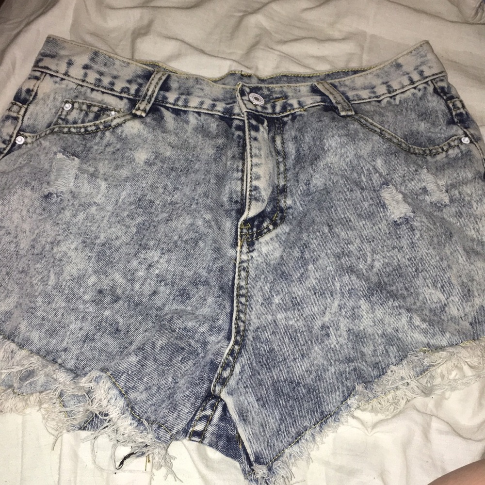 denim shorts